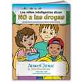 Spanish Fun Pack Coloring Book W/ Crayons - Smart Kids Say No to Drugs